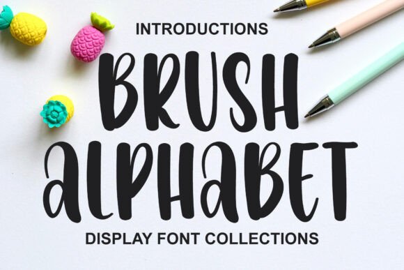 Brush Alphabet Font - Featured Image