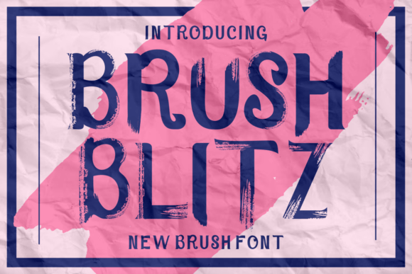 Brush Blitz Font - Featured Image