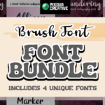 Brush Bundle Pack Font - Featured Image