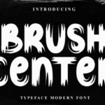 Brush Center Font - Featured Image