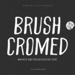 Brush Cromed Font - Featured Image