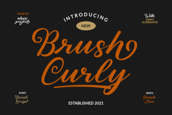 Brush Curly Font - Featured Image