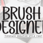Brush Designer Font - Featured Image
