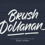 Brush Dollanan Font - Featured Image