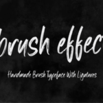 Brush Effect Font - Featured Image