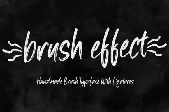 Brush Effect Font - Featured Image