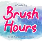 Brush Hours Font - Featured Image