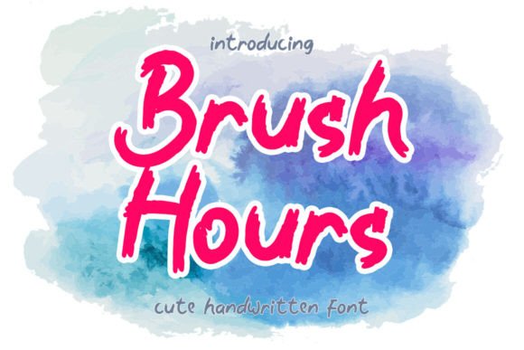 Brush Hours Font - Featured Image