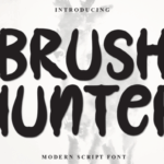 Brush Hunter Font - Featured Image