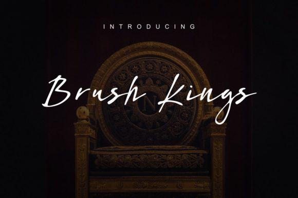 Brush Kings Font - Featured Image