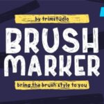 Brush Marker Font - Featured Image