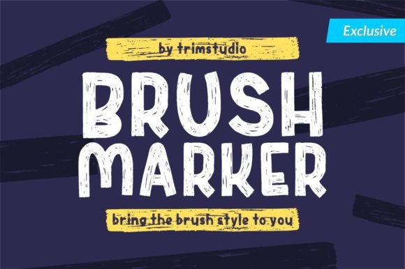 Brush Marker Font - Featured Image