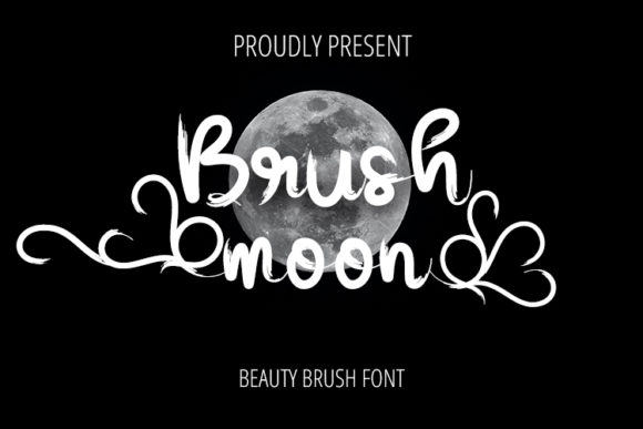 Brush Moon Font - Featured Image