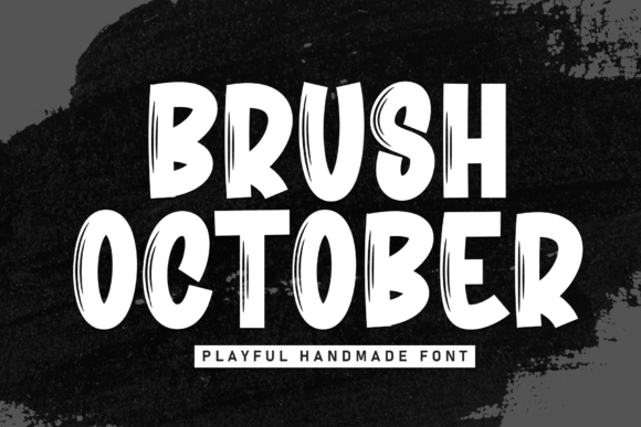 Brush October Font - Featured Image