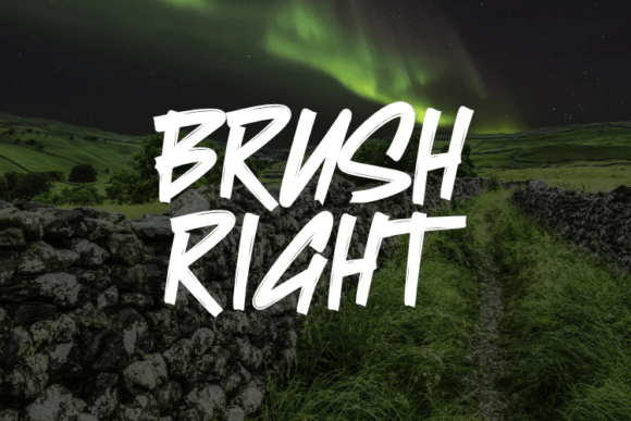 Brush Right Font - Featured Image