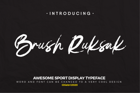 Brush Ruksak Font - Featured Image