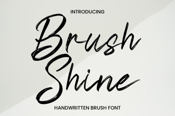 Brush Shine Font - Featured Image