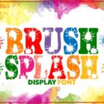 Brush Splash Font - Featured Image