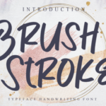 Brush Stroke Font - Featured Image