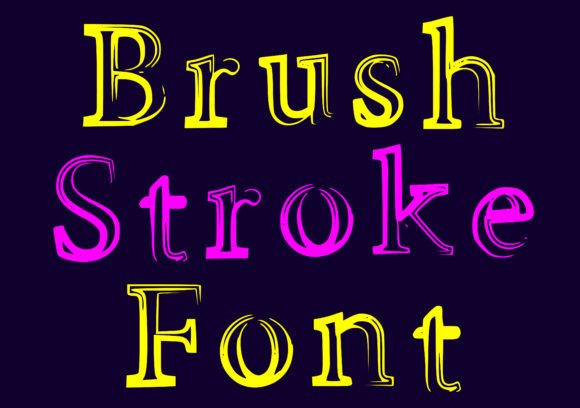 Brush Stroke Font - Featured Image