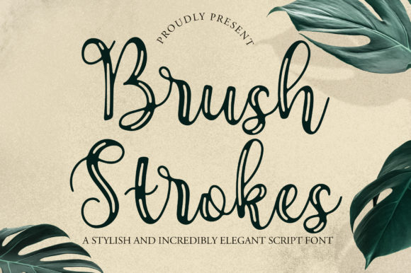 Brush Strokes Font - Featured Image
