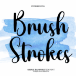 Brush Strokes Font - Featured Image