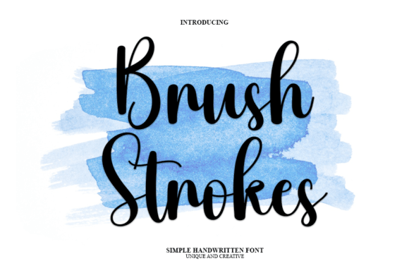 Brush Strokes Font - Featured Image
