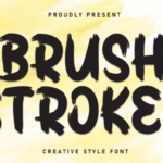 Brush Strokes Font - Featured Image