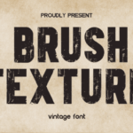 Brush Texture Font - Featured Image