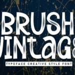 Brush Vintage Font - Featured Image