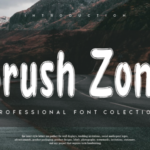 Brush Zone Font - Featured Image