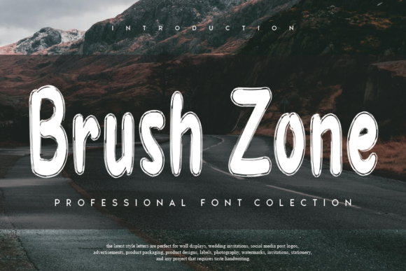 Brush Zone Font - Featured Image
