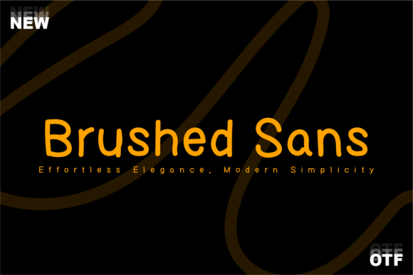 Brushed Sans Font - Featured Image