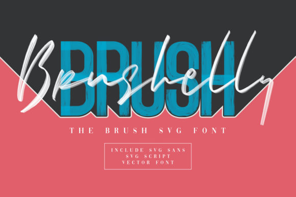 Brushelly Brush Font - Featured Image