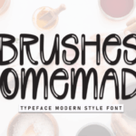 Brushes Homemade Font - Featured Image