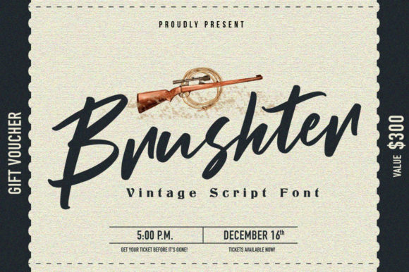 Brushter Font - Featured Image