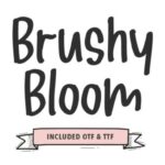Brushy Bloom Font - Featured Image