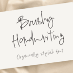 Brushy Handwriting Font - Featured Image