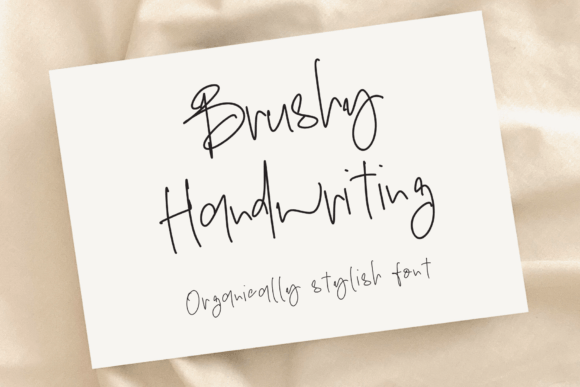 Brushy Handwriting Font - Featured Image