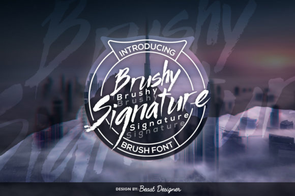 Brushy Signature Font - Featured Image