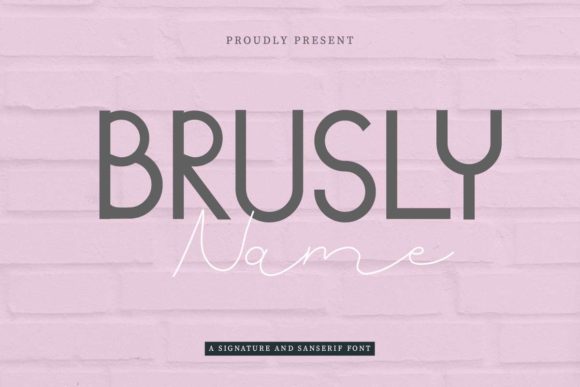 Brusly Name Font - Featured Image