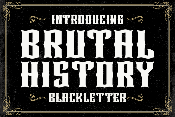 Brutal History Font - Featured Image