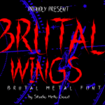 Brutal Wings Font - Featured Image