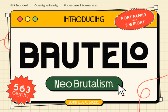 Brutelo Font - Featured Image