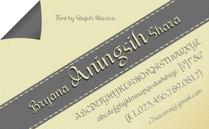 Bryana Aningsih Shara Font - Featured Image