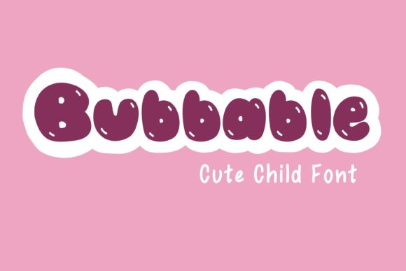 Bubbable Font - Featured Image