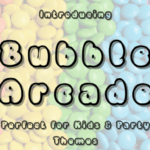 Bubble Arcade Font - Featured Image