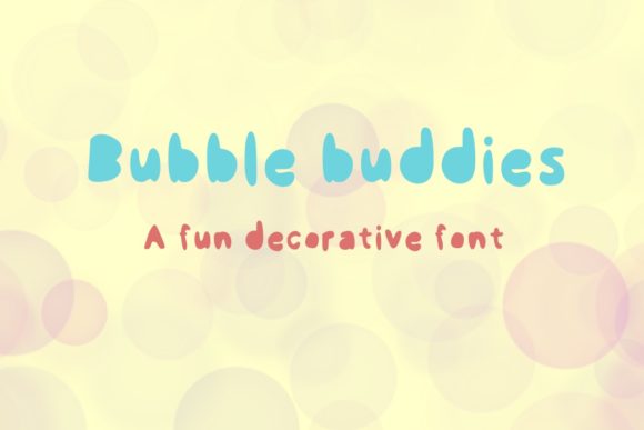 Bubble Buddies Font - Featured Image