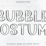 Bubble Costum Font - Featured Image