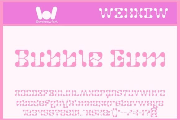 Bubble Gum Font - Featured Image